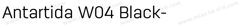 Antartida W04 Black字体转换